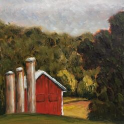Three Silos and A Barn Walk Into A Field