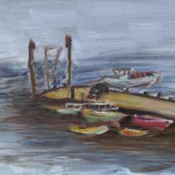 “Evening Fishing on Jordan Pier”